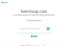 Tablet Screenshot of heimkaup.com